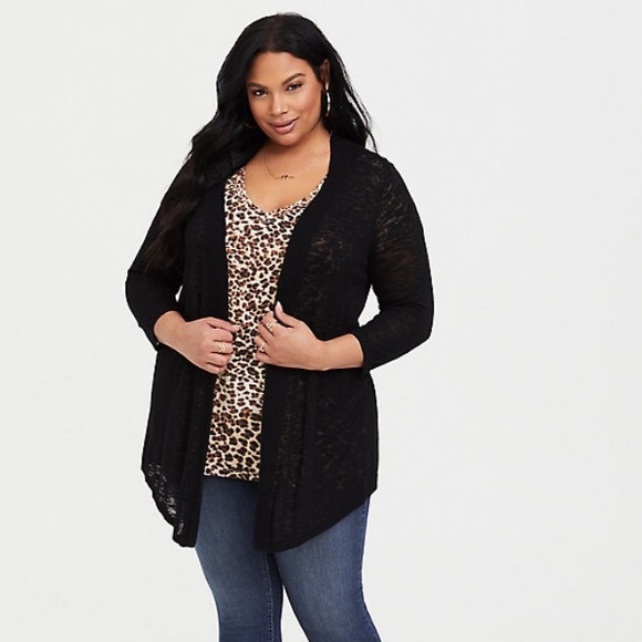 torrid Sweaters - 🆕 with tags Torrid black open front cardigan
